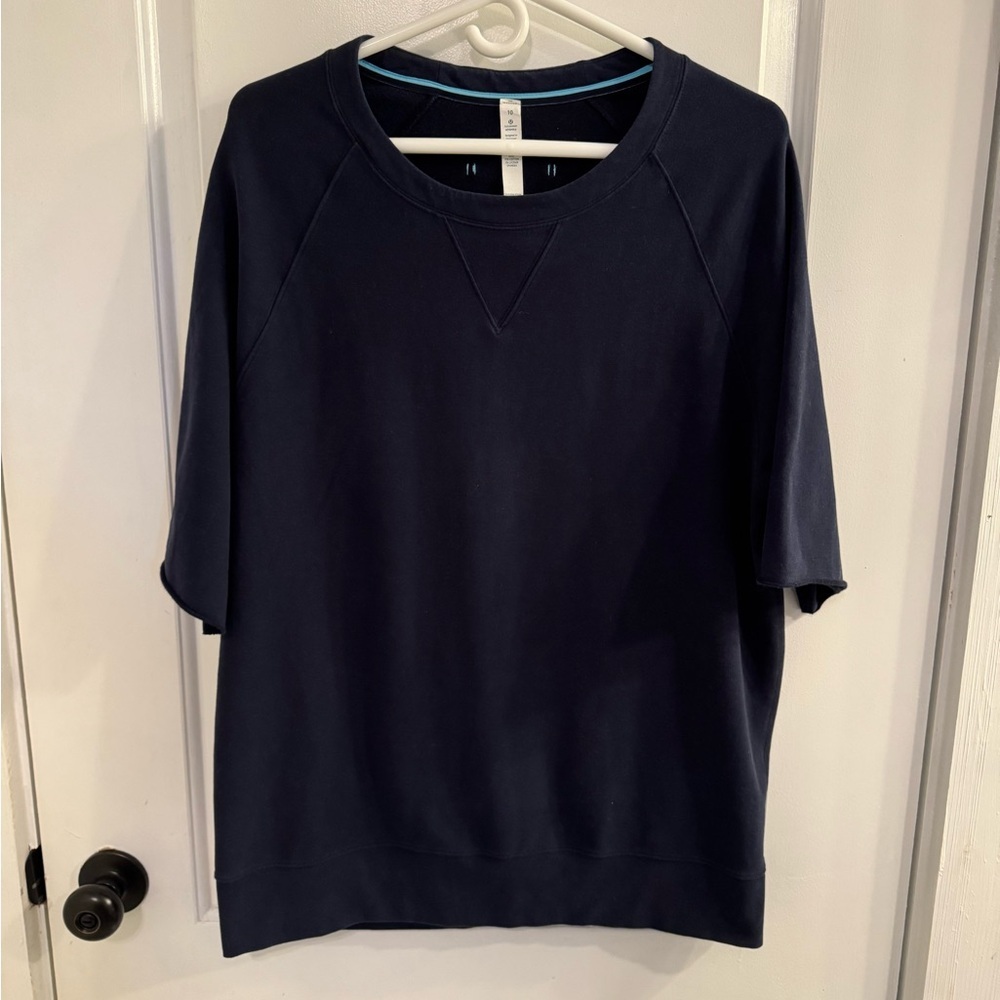 Lululemon Half Cut Pullover Inkwell Navy Blue French Terry